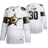Camiseta Hockey Golden Edition Dallas Stars Ben Bishop Limited Blanco