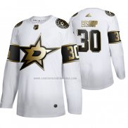 Camiseta Hockey Golden Edition Dallas Stars Ben Bishop Limited Blanco