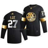 Camiseta Hockey Golden Edition New York Islanders Anders Lee Limited Autentico 2020-21 Negro