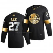 Camiseta Hockey Golden Edition New York Islanders Anders Lee Limited Autentico 2020-21 Negro
