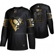 Camiseta Hockey Golden Edition Pittsburgh Penguins Brandon Tanev Autentico Negro