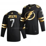 Camiseta Hockey Golden Edition Tampa Bay Lightning Mathieu Joseph Limited Autentico 2020-21 Negro