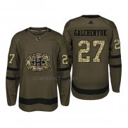 Camiseta Hockey Montreal Canadiens Alex Galchenyuk 2018 Salute To Service Verde Militar