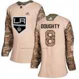 Camiseta Hockey Mujer Los Angeles Kings Drew Doughty Autentico 2017 Veterans Day Camuflaje