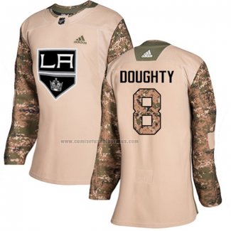 Camiseta Hockey Mujer Los Angeles Kings Drew Doughty Autentico 2017 Veterans Day Camuflaje