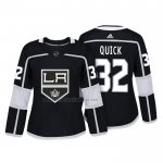 Camiseta Hockey Mujer Los Angeles Kings Jonathan Quick Autentico Jugador Negro