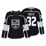 Camiseta Hockey Mujer Los Angeles Kings Jonathan Quick Autentico Jugador Negro
