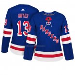 Camiseta Hockey Mujer New York Rangers Kevin Hayes Autentico Jugador Azul