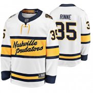 Camiseta Hockey Nashville Predators Pekka Rinne Breakaway Jugador 2020 Winter Classic Blanco