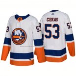 Camiseta Hockey New York Islanders Casey Cizikas New Outfitted 2018 Blanco