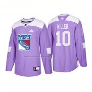 Camiseta Hockey New York Rangers J.t. Miller Autentico Primera 2018 Azul