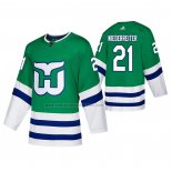 Camiseta Hockey Nino Hartford Whalers Niederreiter Autentico Heritage Verde