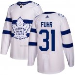 Camiseta Hockey Nino Toronto Maple Leafs Grant Fuhr Autentico 2018 Stadium Series Blanco