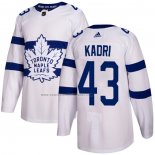 Camiseta Hockey Nino Toronto Maple Leafs Nazem Kadri Autentico 2018 Stadium Series Blanco