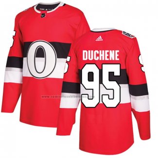 Camiseta Hockey Ottawa Senators Matt Duchene Autentico 2017 100 Classic Rojo
