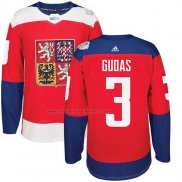 Camiseta Hockey Republica Checa Radko Gudas Premier 2016 World Cup Rojo