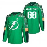 Camiseta Hockey Tampa Bay Lightning Andrei Vasilevskiy 2018 Dia de San Patricio Verde