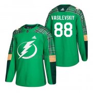 Camiseta Hockey Tampa Bay Lightning Andrei Vasilevskiy 2018 Dia de San Patricio Verde