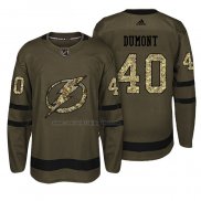 Camiseta Hockey Tampa Bay Lightning Gabriel Dumont Salute To Service Verde Militar