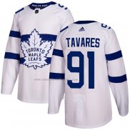 Camiseta Hockey Toronto Maple Leafs John Tavares Autentico 2018 Stadium Series Blanco