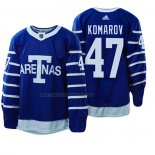 Camiseta Hockey Toronto Maple Leafs Leo Komarov 1918 Arenas Throwback Azul