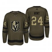 Camiseta Hockey Vegas Golden Knights Brad Hunt 2018 Salute To Service Verde Militar