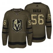 Camiseta Hockey Vegas Golden Knights Erik Haula Salute To Service Verde Militar