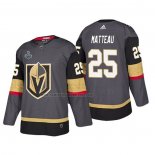 Camiseta Hockey Vegas Golden Knights Stefan Matteau Bound Patch 2018 Stanley Cup Final Gris