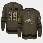 Camiseta Hockey Washington Capitals Alex Chiasson 2018 Salute To Service Verde Militar
