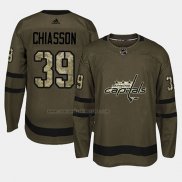Camiseta Hockey Washington Capitals Alex Chiasson 2018 Salute To Service Verde Militar