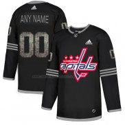 Camiseta Hockey Washington Capitals Personalizada Black Shadow Negro