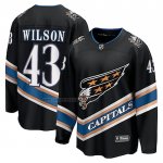 Camiseta Hockey Washington Capitals Tom Wilson Alterno 50th Anniversary Premier Breakaway Negro