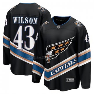 Camiseta Hockey Washington Capitals Tom Wilson Alterno 50th Anniversary Premier Breakaway Negro