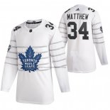 Camiseta Hockey 2020 All Star Toronto Maple Leafs Auston Matthews Autentico Blanco