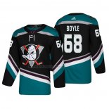Camiseta Hockey Anaheim Ducks Kevin Boyle Alterno 25th Aniversario Third Autentico Negro