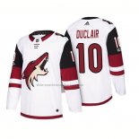 Camiseta Hockey Arizona Coyotes Anthony Duclair 2018 Season Centennial Patch Team Road Blanco