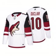 Camiseta Hockey Arizona Coyotes Anthony Duclair 2018 Season Centennial Patch Team Road Blanco