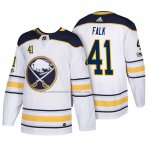Camiseta Hockey Buffalo Sabres Justin Falk 2018 New Season Team Road Blanco