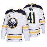 Camiseta Hockey Buffalo Sabres Justin Falk 2018 New Season Team Road Blanco