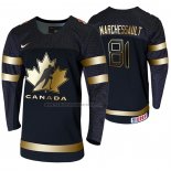 Camiseta Hockey Canada Jonathan Marchessault 2020 IIHF World Junior Championship Golden Edition Limited Negro
