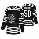 Camiseta Hockey Chicago Blackhawks Corey Crawford 2019 Winter Classic Negro