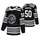 Camiseta Hockey Chicago Blackhawks Corey Crawford 2019 Winter Classic Negro