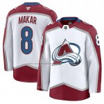 Camiseta Hockey Colorado Avalanche Cale Makar Segunda Blanco