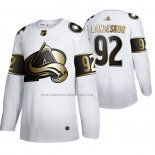 Camiseta Hockey Golden Edition Colorado Avalanche Gabriel Landeskog Limited Blanco