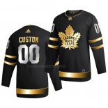 Camiseta Hockey Golden Edition Toronto Maple Leafs Personalizada Limited Autentico 2020-21 Negro