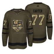 Camiseta Hockey Los Angeles Kings Jeff Carter Salute To Service Verde Militar