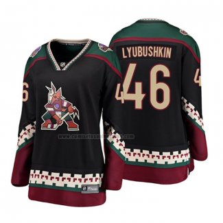 Camiseta Hockey Mujer Arizona Coyotes Ilya Lyubushkin Heritage Alterno Breakaway Negro