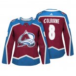 Camiseta Hockey Mujer Colorado Avalanche Joe Colborne Autentico Jugador Maroon