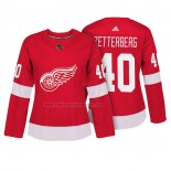 Camiseta Hockey Mujer Detroit Red Wings Henrik Zetterberg Autentico Jugador Rojo