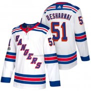 Camiseta Hockey New York Rangers David Desharnais Autentico Segunda 2018 Blanco